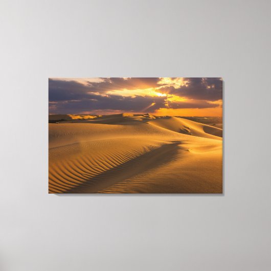 Deserts | Landscape of Sand Dunes Canvas Afdruk (Voorkant)