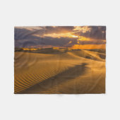 Deserts | Landscape of Sand Dunes Fleece Deken (Voorkant (Horizontaal))