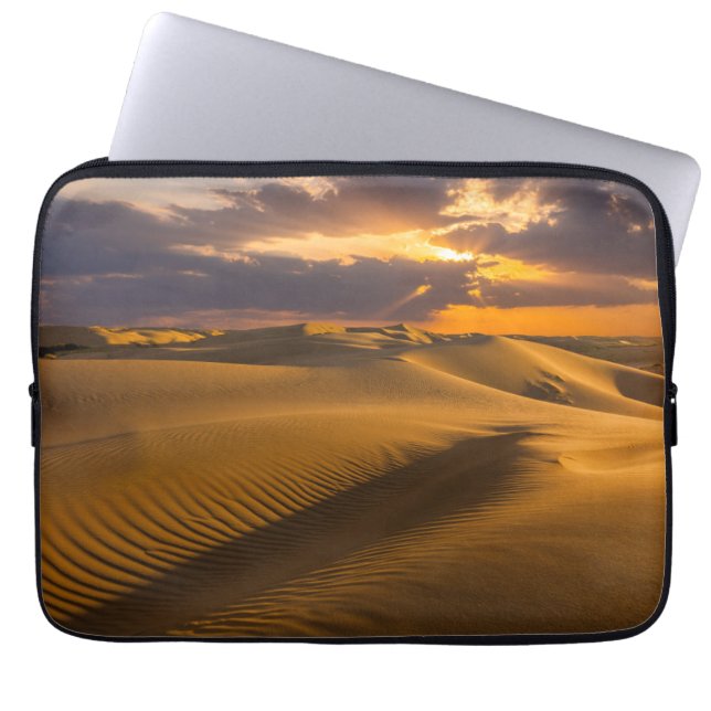 Deserts | Landscape of Sand Dunes Laptop Sleeve (Voorkant)