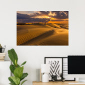 Deserts | Landscape of Sand Dunes Poster (Thuiskantoor)