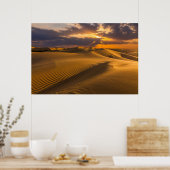 Deserts | Landscape of Sand Dunes Poster (Keuken)