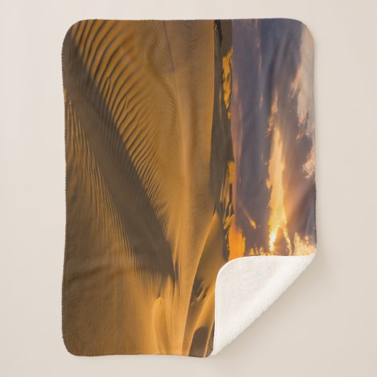 Deserts | Landscape of Sand Dunes Sherpa Deken (Voorkant)