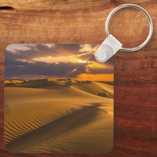 Deserts | Landscape of Sand Dunes Sleutelhanger (Achterkant)