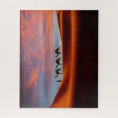 Deserts Man & Camels in the Sand Dunes Legpuzzel (Verticaal)