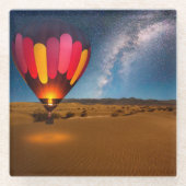 Deserts | Mesquite Dunes Death Valley Glazen Onderzetter (Voorkant)