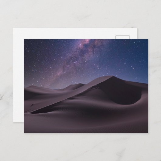 Deserts | Milky Way Starry Sky Sand Dune Dubai Briefkaart (Voorkant / Achterkant)