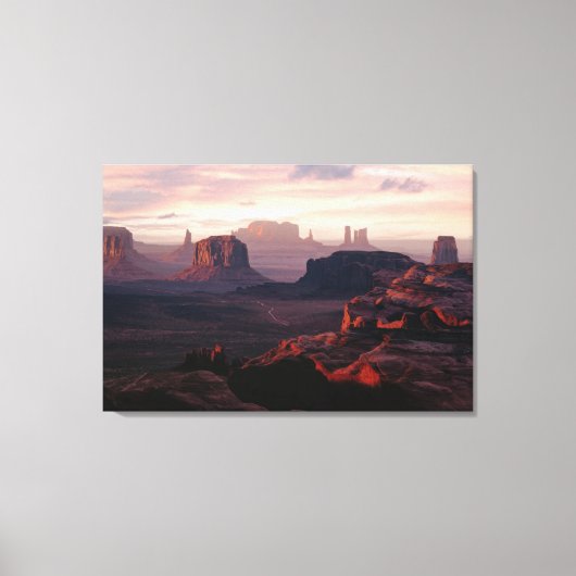 Deserts | Monument Valley Utah-Ariziona Canvas Afdruk (Voorkant)