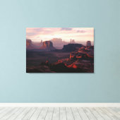 Deserts | Monument Valley Utah-Ariziona Canvas Afdruk (Insitu (Houten vloer))