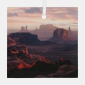Deserts Monument Valley Utah-Ariziona Glas Ornament (Achterkant)