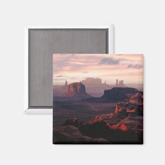Deserts Monument Valley Utah-Ariziona Magneet (Voorkant / Achterkant)
