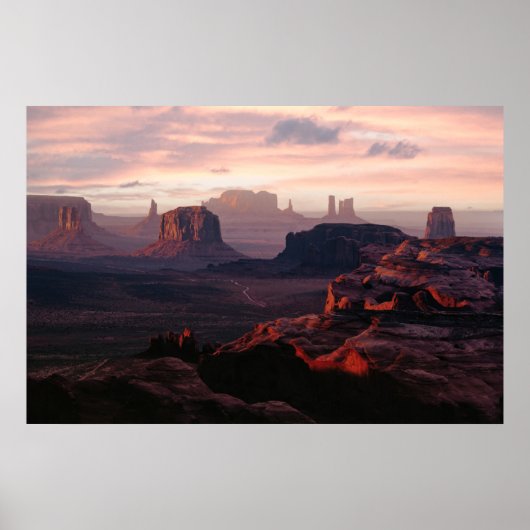 Deserts Monument Valley Utah-Ariziona Poster (Voorkant)