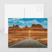 Deserts Monument Valley, Utah Briefkaart (Voorkant / Achterkant)
