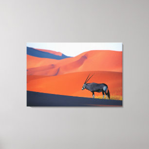 Deserts Namib Desert Oryx Canvas Afdruk