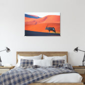 Deserts | Namib Desert Oryx Canvas Afdruk (Insitu (Slaapkamer))