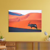 Deserts | Namib Desert Oryx Canvas Afdruk (Insitu (Woonkamer))