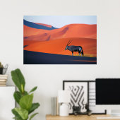 Deserts | Namib Desert Oryx Poster (Thuiskantoor)