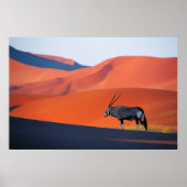 Deserts | Namib Desert Oryx Poster (Voorkant)