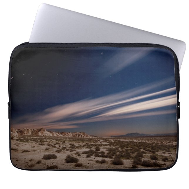 Deserts Navarre Bardenas Desert at Night Laptop Sleeve (Voorkant)