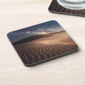 Deserts | Ordos City Mongolia China Bier Onderzetter (Linkerzijde)