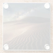 Deserts | Ordos City Mongolia China Glazen Onderzetter (Achterkant)