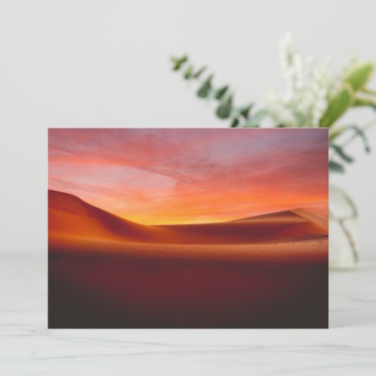 Deserts Rolling Desert Landscape Bedankkaart (Staand voorkant)