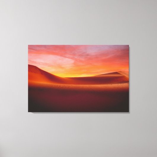 Deserts Rolling Desert Landscape Canvas Afdruk (Voorkant)