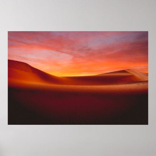 Deserts Rolling Desert Landscape Poster (Voorkant)