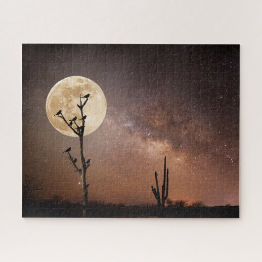 Deserts Saguaro Cactus With Birds in Desert Legpuzzel (Horizontaal)