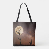 Deserts Saguaro Cactus With Birds in Desert Tote Bag (Achterkant)