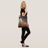 Deserts Saguaro Cactus With Birds in Desert Tote Bag (Op model)