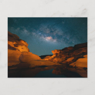 Deserts   Sam Pan Bok Night time Thailand Briefkaart