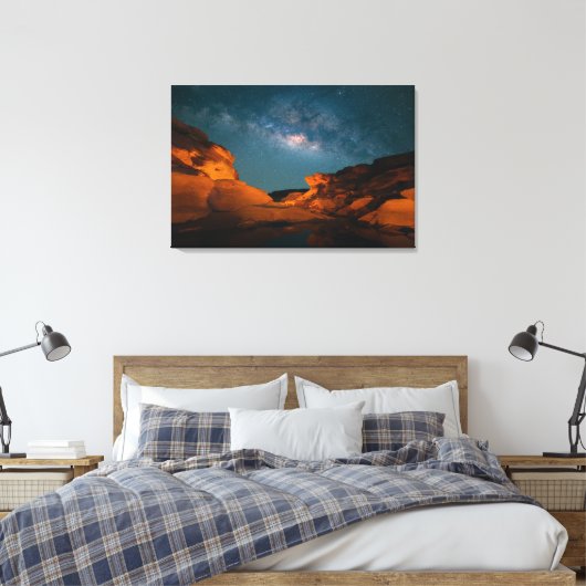 Deserts | Sam Pan Bok Night time Thailand Canvas Afdruk (Insitu (Slaapkamer))
