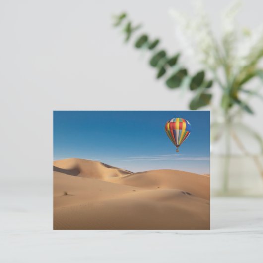 Deserts Sand Dunes in the Dubai Desert Briefkaart (Staand voorkant)