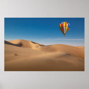 Deserts Sand Dunes in the Dubai Desert Poster