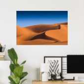 Deserts Sand Dunes Near Illizi, South Algeria Poster (Thuiskantoor)