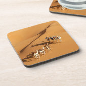 Deserts | Tuareg Walk with Camels Bier Onderzetter (Linkerzijde)