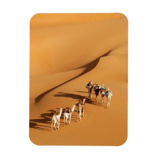Deserts | Tuareg Walk with Camels Magneet (Verticaal)
