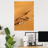 Deserts | Tuareg Walk with Camels Poster (Thuiskantoor)