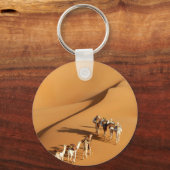 Deserts | Tuareg Walk with Camels Sleutelhanger (Voorkant)