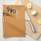 Deserts | Tuareg Walk with Camels Theedoek (Quarter Fold)
