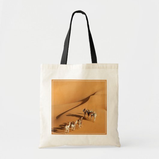 Deserts | Tuareg Walk with Camels Tote Bag (Voorkant)
