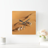 Deserts | Tuareg Walk with Camels Vierkante Klok (Huis)