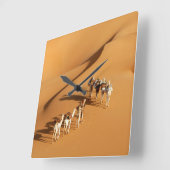 Deserts | Tuareg Walk with Camels Vierkante Klok (Hoek)