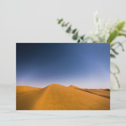 Deserts Wahiba Sands, Oman Bedankkaart (Staand voorkant)