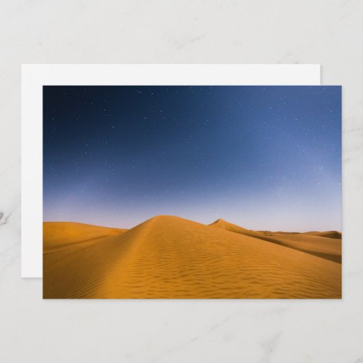 Deserts Wahiba Sands, Oman Bedankkaart (Voorkant / Achterkant)