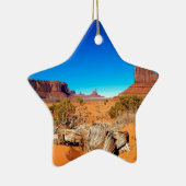 Deserts West Mitten Monument Valley Arizona Keramisch Ornament (Rechts)