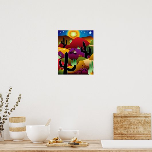 Desertscape Poster (Keuken)