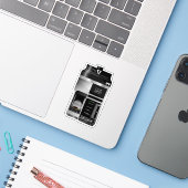 Desfluraan Anesthesie Sticker (Laptop met iPhone)