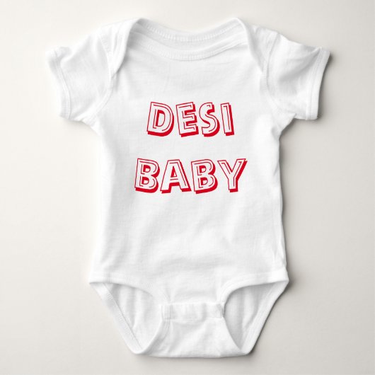 Desi Baby! (Indische Baby!) Romper (Voorkant)