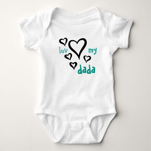 Desi Baby - Luv My Dada 1 Romper (Voorkant)